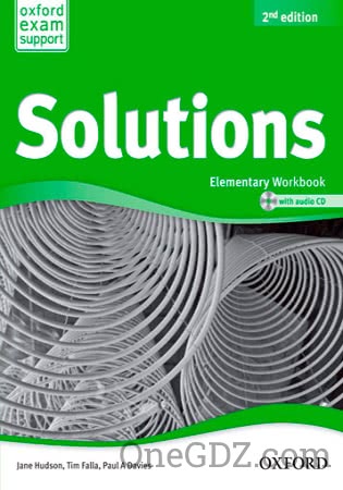 ГДЗ Solutions Elementary Workbook (2nd edition) answer key